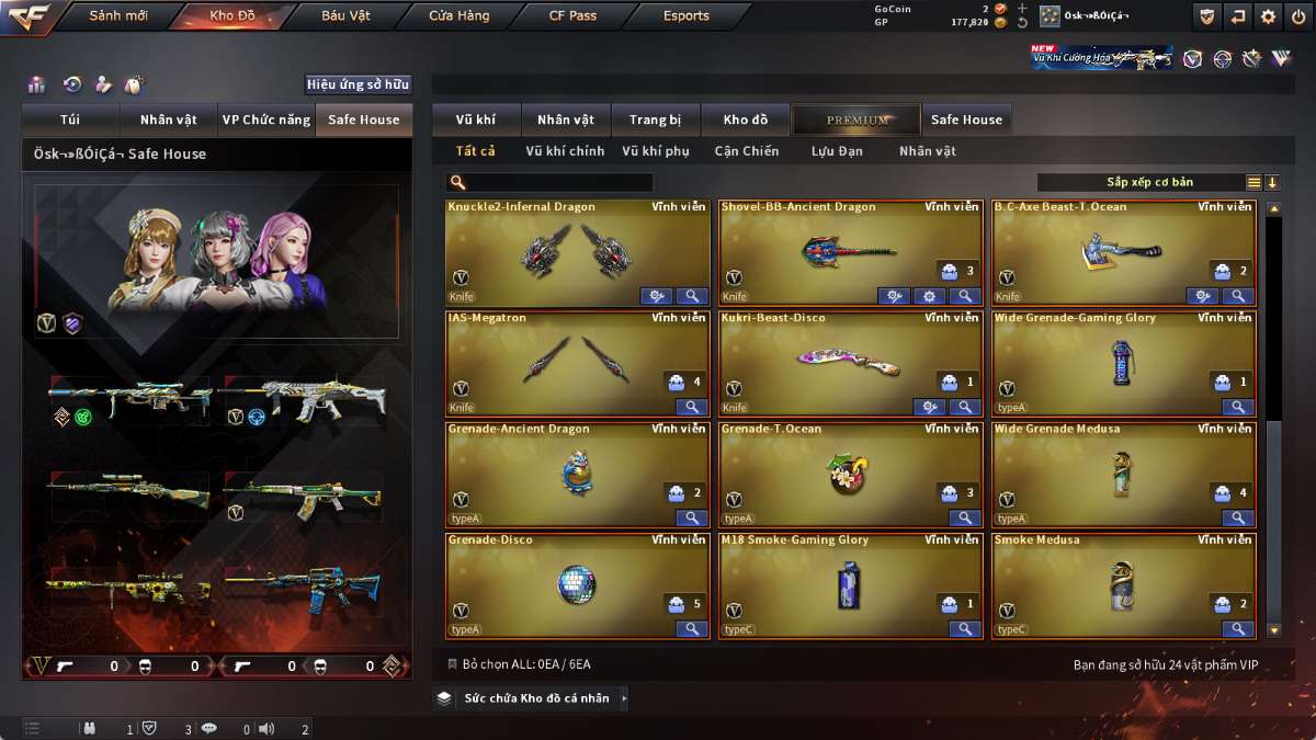 shop acc cf uy tin gia re